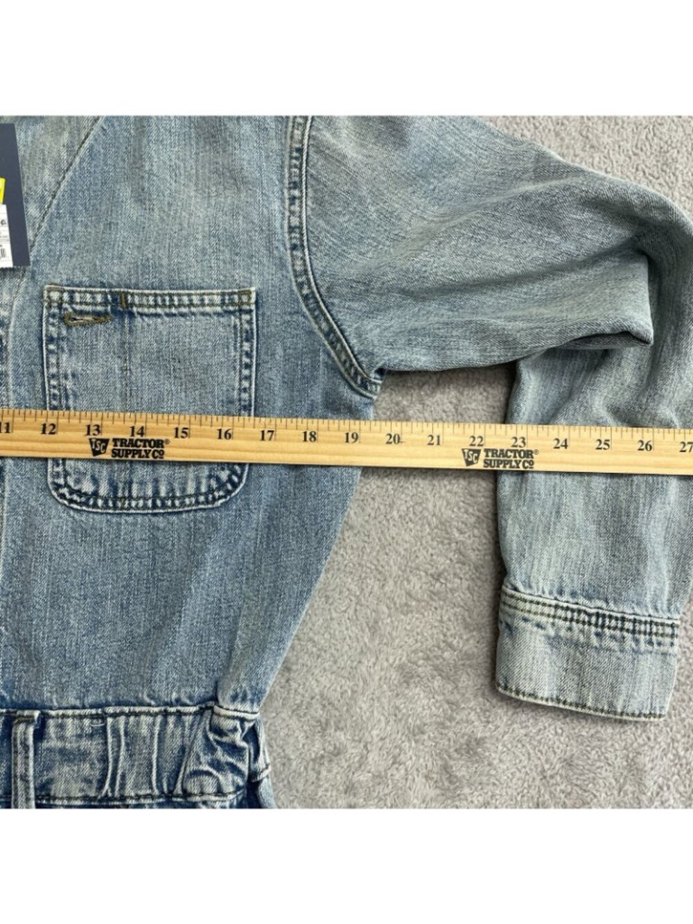 NWT Universal Thread Women’s 2R Denim Utility Jumpsuit Light Wash Button B0851 - Picture 6 of 16
